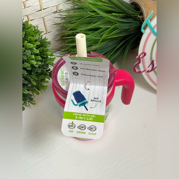 NWT Reduce 14oz Coldee Spill Proof Travel Mug|Tumbler w/Lid & Straw - Picture 7 of 7